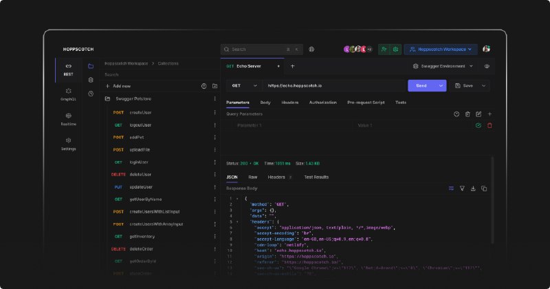 Hoppscotch • Open source API development ecosystem