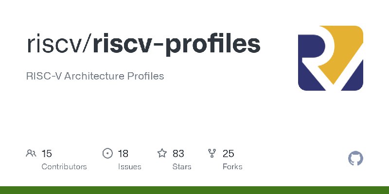 riscv-profiles/profiles.adoc at main · riscv/riscv-profiles