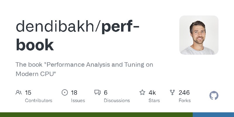 GitHub - dendibakh/perf-book: The book 