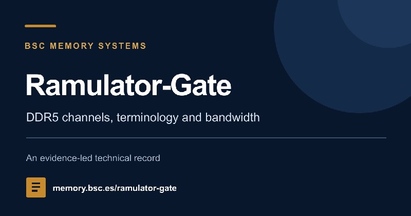 Ramulator-Gate: Ramulator 2.0, DDR5 Channels, and Mess
