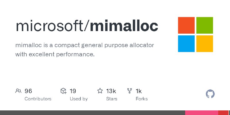 GitHub - microsoft/mimalloc: mimalloc is a compact general purpose allocator with excellent performance.