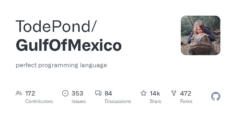 GitHub - TodePond/GulfOfMexico: perfect programming language