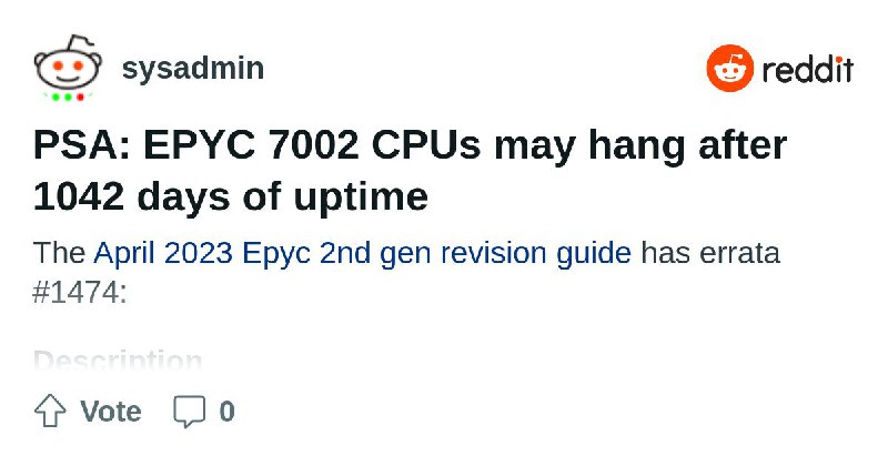 From the sysadmin community on Reddit