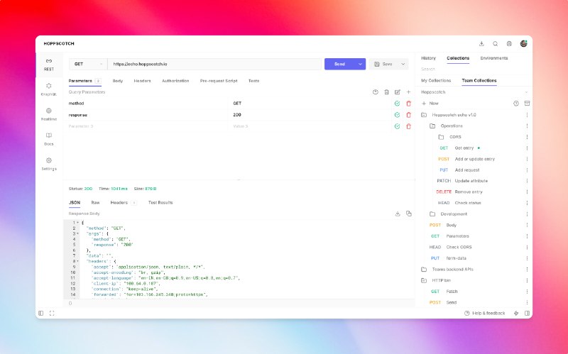 Hoppscotch • Open source API development ecosystem