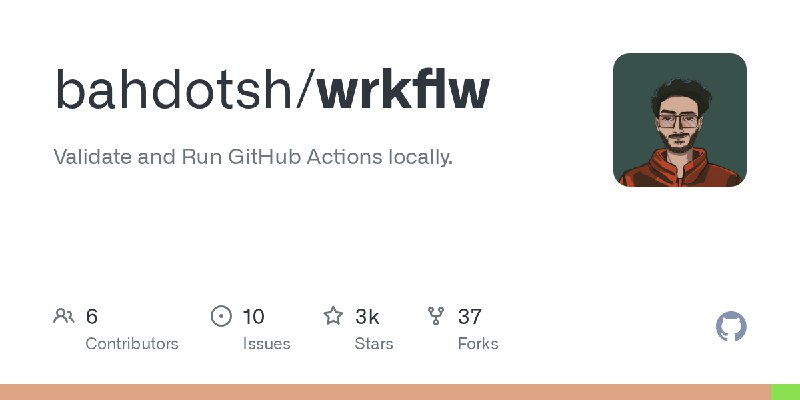 GitHub - bahdotsh/wrkflw: Validate and Run GitHub Actions locally.