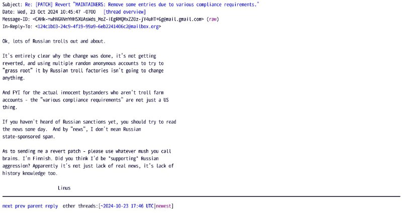 安同开源社区有关 Linux 基金会及其职员不当行为的谴责过去一天无疑是耻辱和令人绝望的